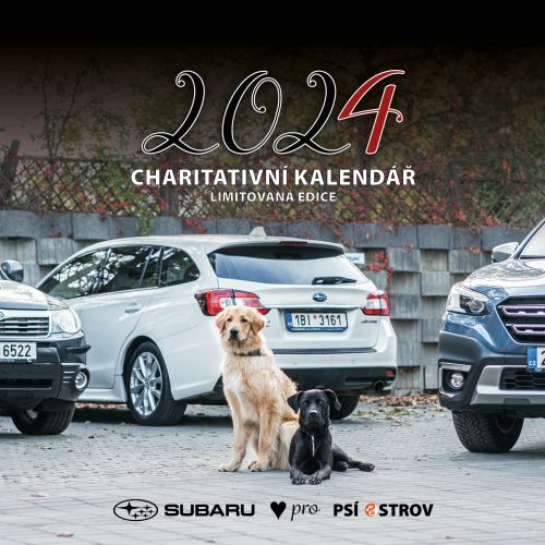 Charitativní kalendář Subaru pro Psí ostrov 2024 - DOPRODEJ