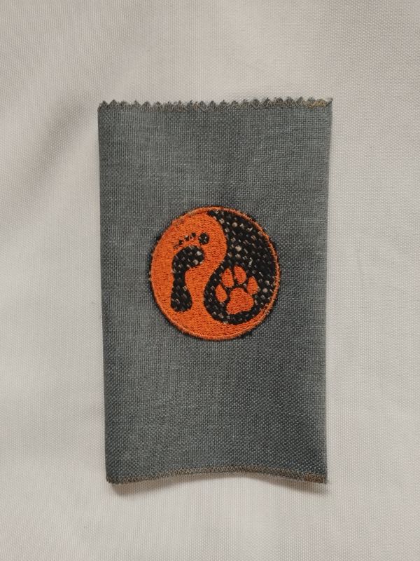 Látkový obal na pas - šedý