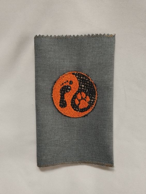 Látkový obal na pas - šedý