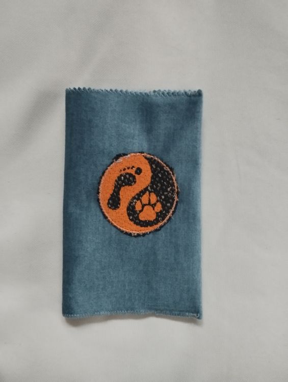 Látkový obal na pas - modrý