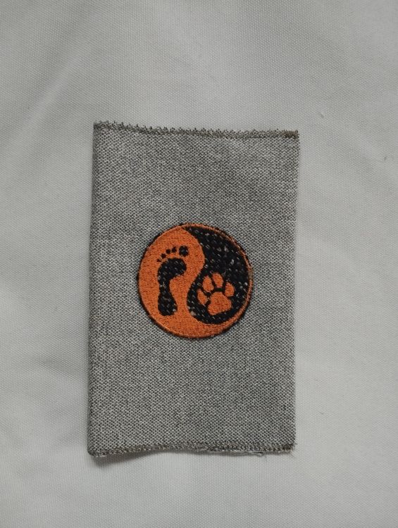 Látkový obal na pas - šedý