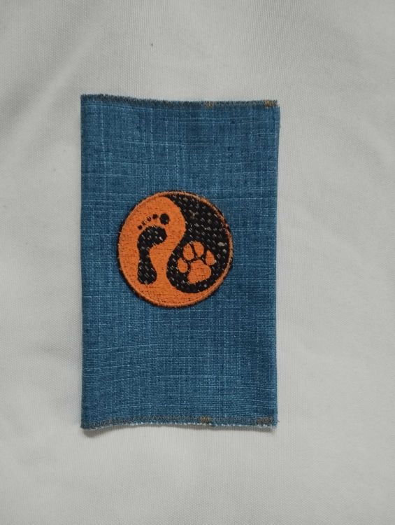 Látkový obal na pas - modrý