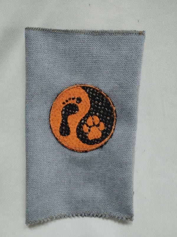 Látkový obal na pas - šedý