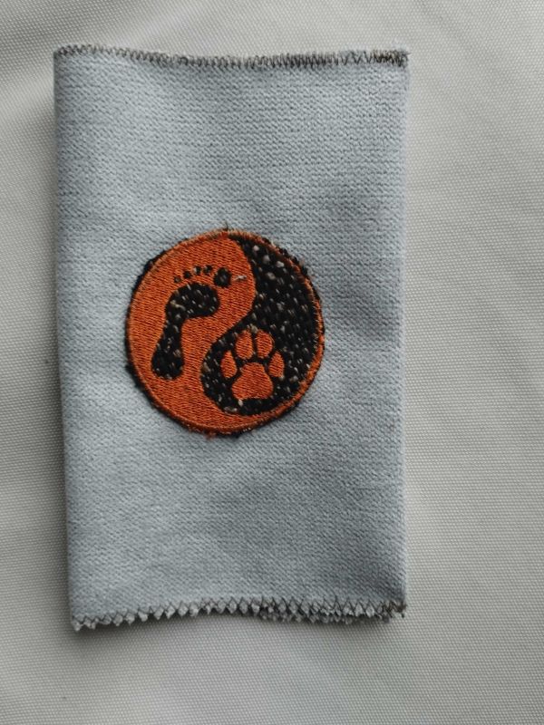 Látkový obal na pas - světle šedý