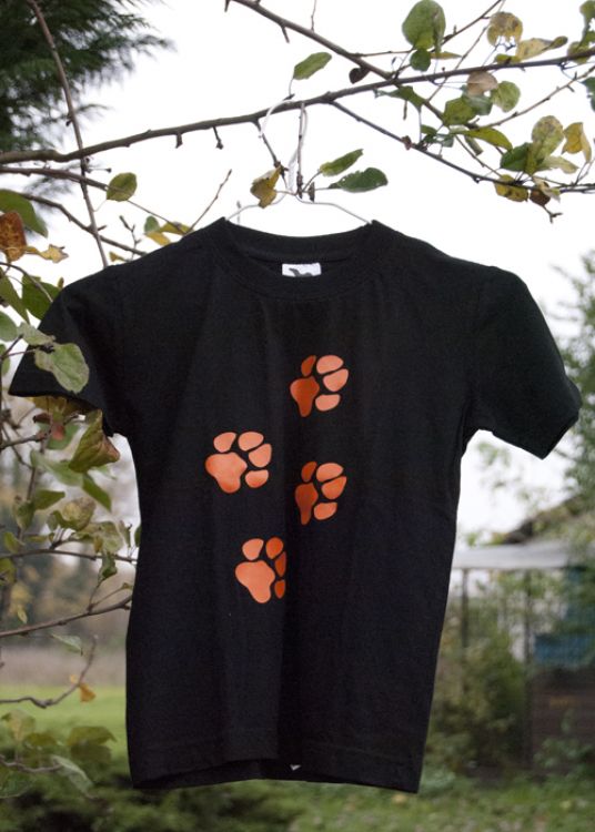 Dětské tričko s tlapkami