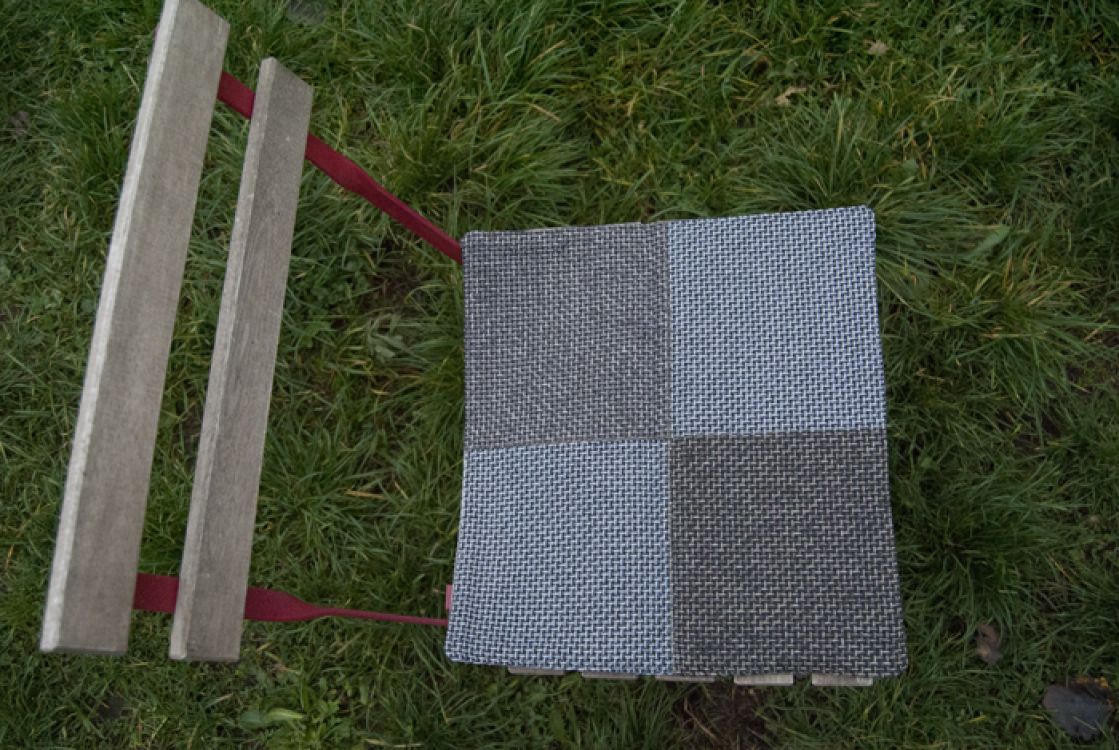 Handmade podsedák z recyklovaného materiálu