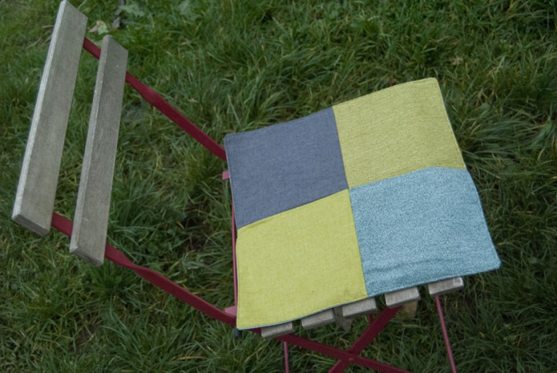 Handmade podsedák z recyklovaného materiálu