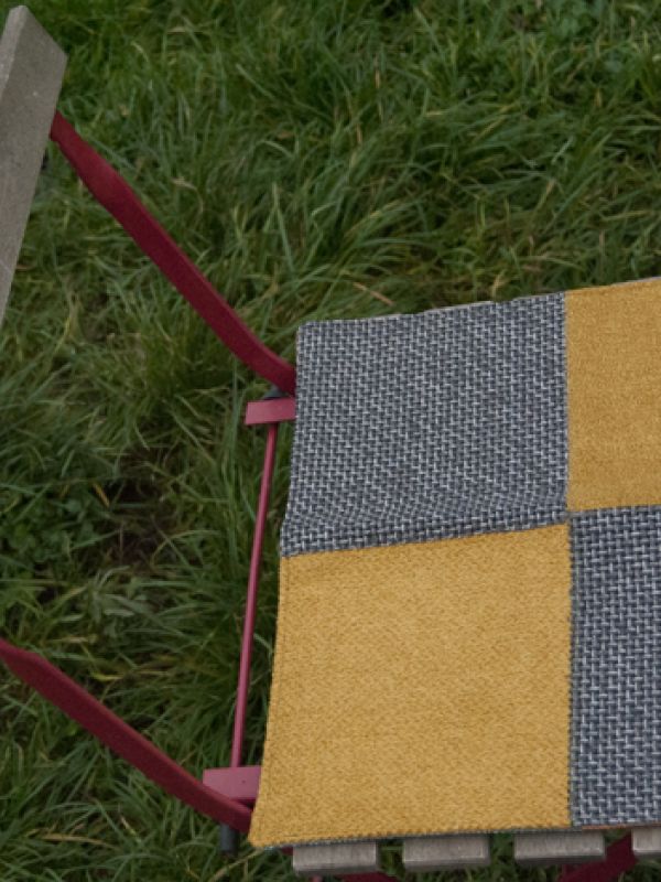 Handmade podsedák z recyklovaného materiálu