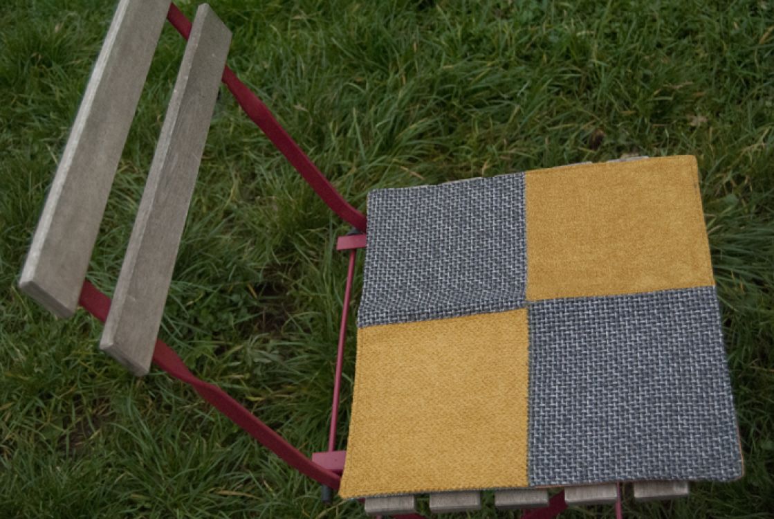 Handmade podsedák z recyklovaného materiálu