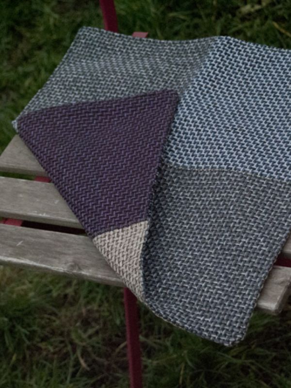 Handmade podsedák z recyklovaného materiálu