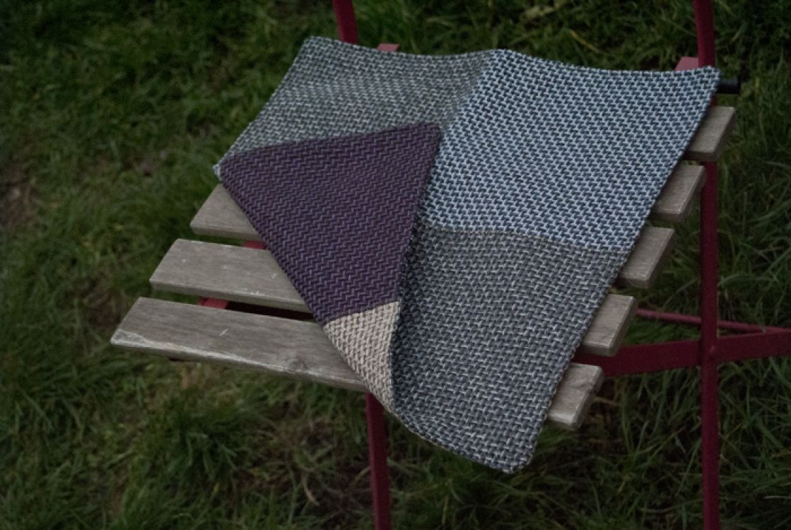 Handmade podsedák z recyklovaného materiálu