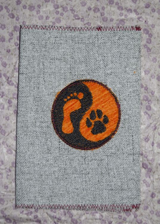 Látkový obal na pas - šedá