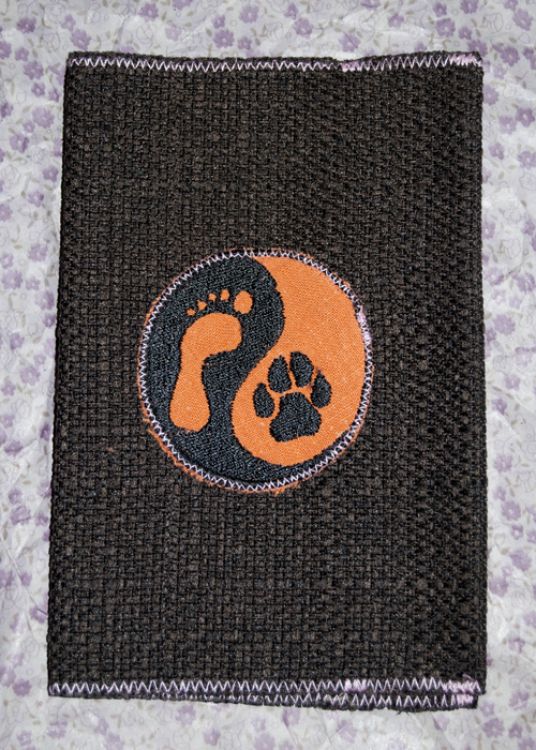 Látkový obal na pas - hnědá