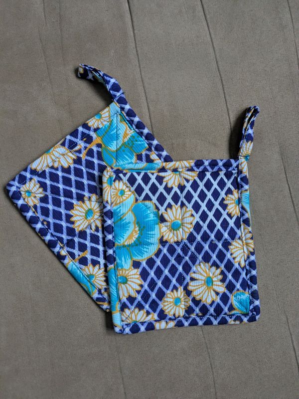 Kuchyňská chňapka kytičky