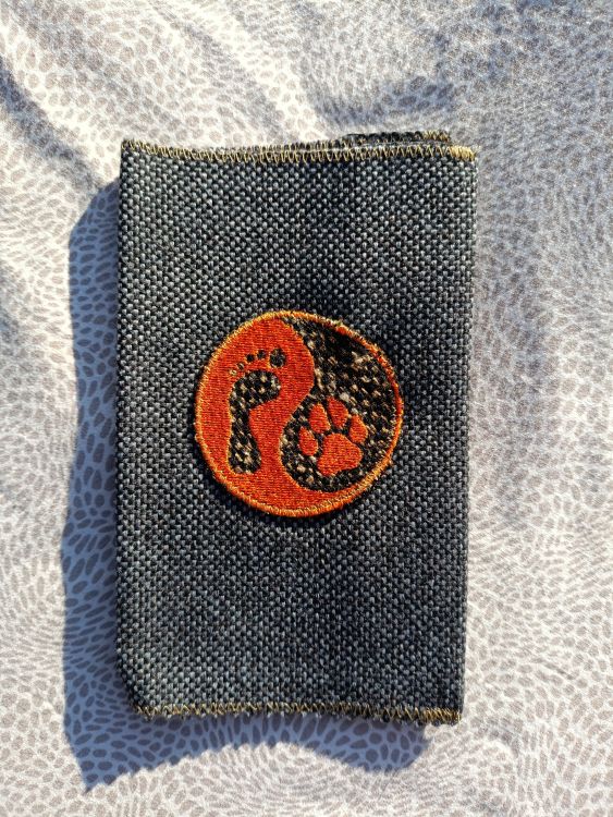 Látkový obal na pas - modrý