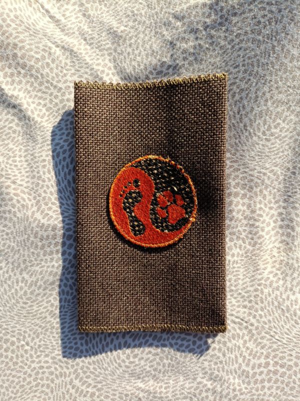 Látkový obal na pas - hnědý