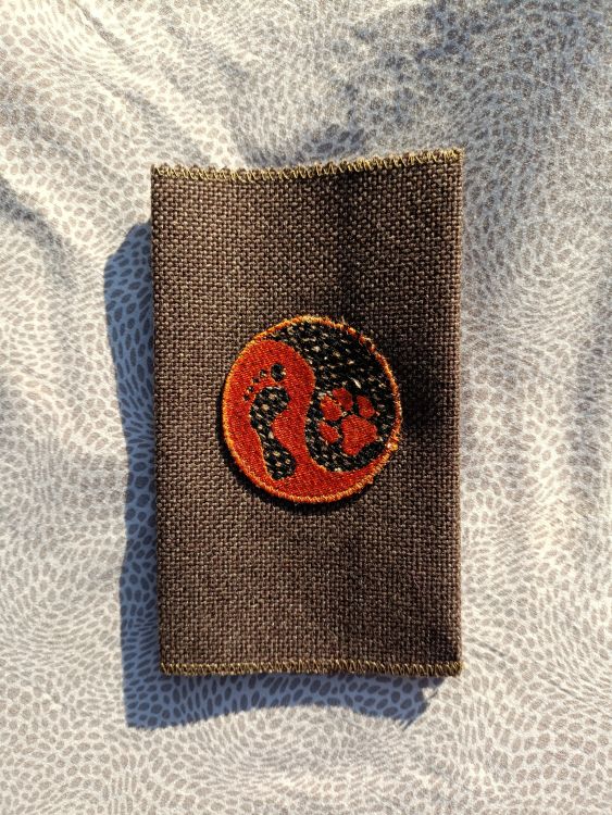 Látkový obal na pas - hnědý