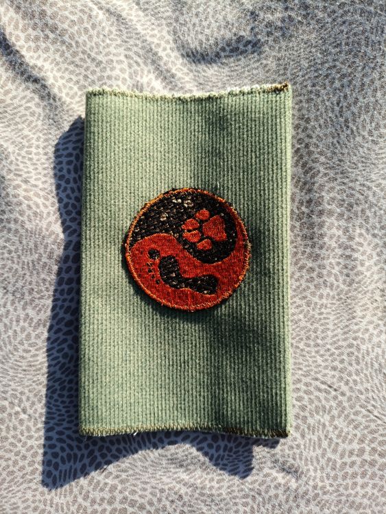 Látkový obal na pas - zelený