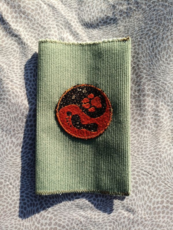 Látkový obal na pas - zelený