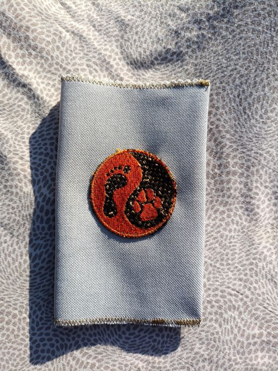 Látkový obal na pas - světle modrý