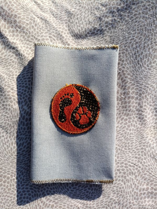 Látkový obal na pas - světle modrý