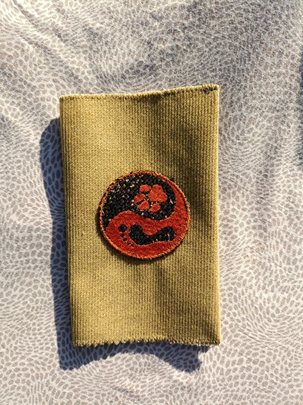 Látkový obal na pas - žlutý