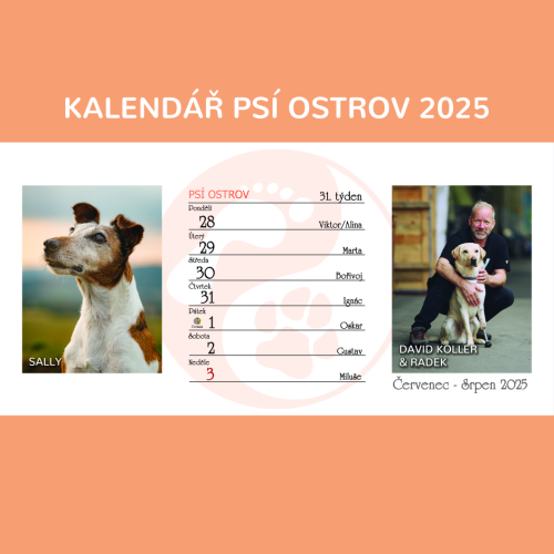 VÝPRODEJ: Stolní týdenní kalendář na rok 2025
