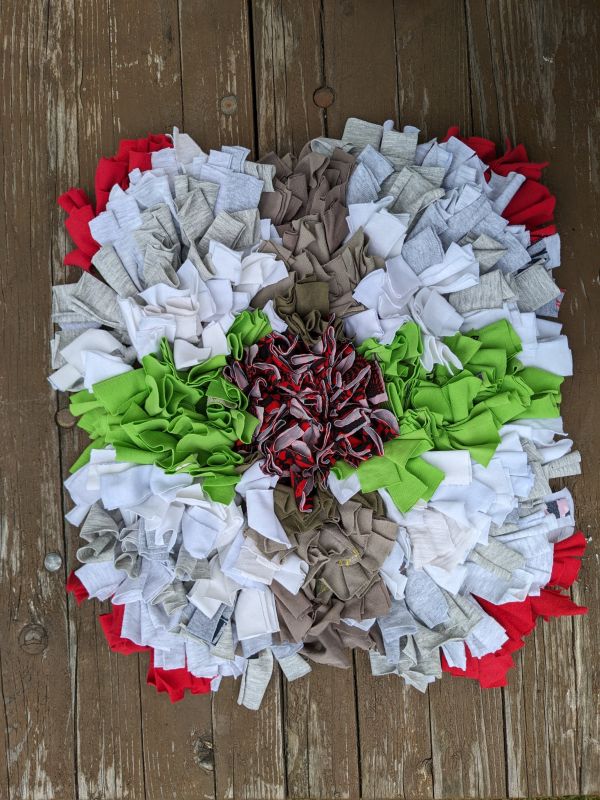 Handmade čmuchací kobereček čtverec