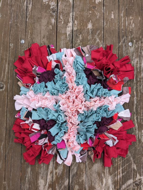 Handmade čmuchací kobereček čtverec