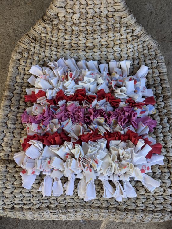 Handmade čmuchací kobereček čtverec