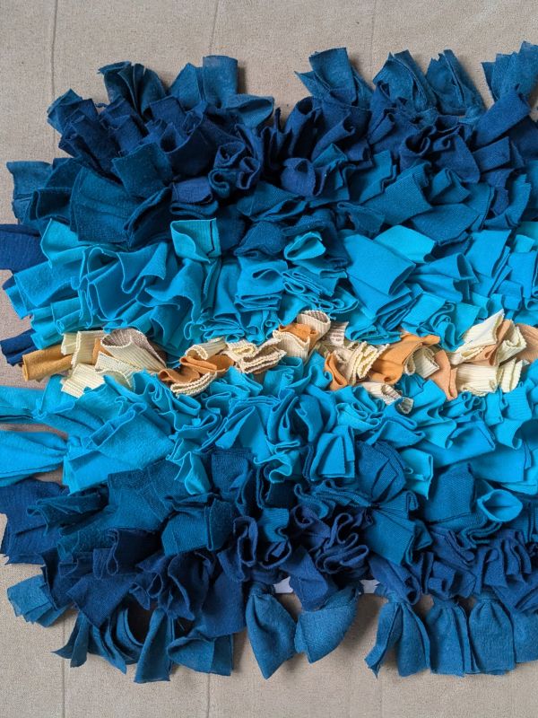 Handmade čmuchací kobereček čtverec