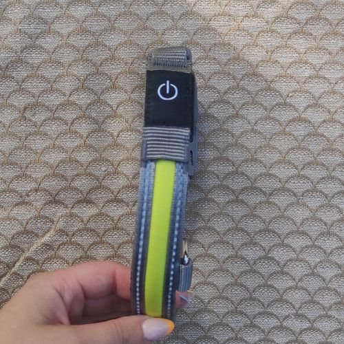 Svítící reflexní obojek