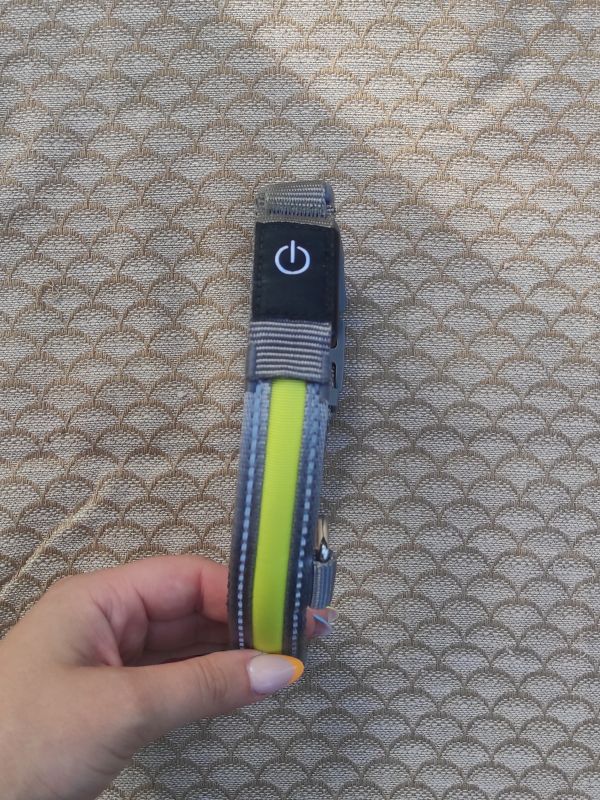 Svítící reflexní obojek