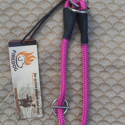 Růžový stahovací obojek