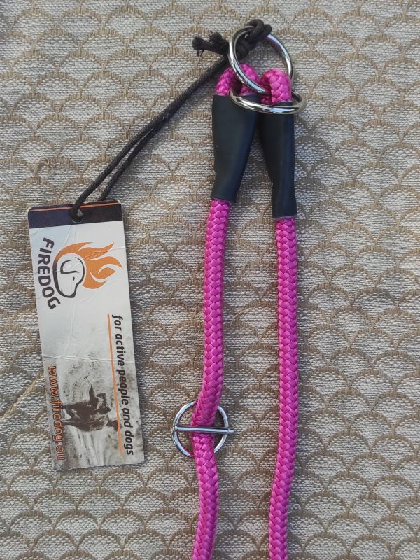 Růžový stahovací obojek