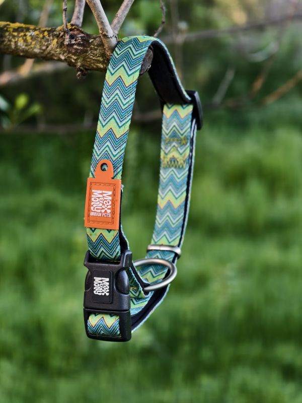 Zelený obojek z neoprenu