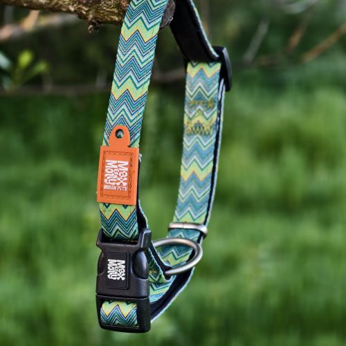 Zelený obojek z neoprenu